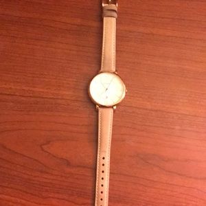 Fossil- Jacqueline three hand date leather watch